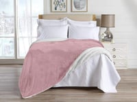 بطانية أدورا خفيفة مخمل فرو مزدوج - 200×240 سم - و...