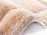 دعاسة حمام فرو ناعم - بيج