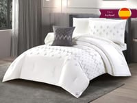 مفرش GISELLE قطن فاخر مطرز مفرد ونص - 140×200 سم -...