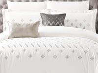 مفرش GISELLE قطن فاخر مطرز مزدوج - 200×200 سم - 10...