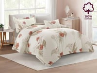 مفرش DONA مشجر مودرن قطن مفرد ونص - 140×200 سم - 6...