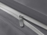 تلبيسة لحاف بدون حشوة مفرد ونص 3 قطع - رمادي غامق