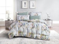 تلبيسة لحاف KIORA مشجر بدون حشوة مزدوج 6 قطع - K27