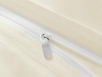 تلبيسة لحاف بدون حشوة مزدوج 4 قطع - بيج