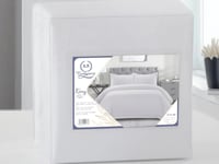 تلبيسة لحاف بدون حشوة مزدوج 4 قطع - رمادي فاتح