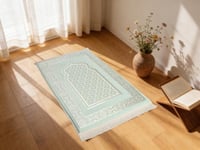 سجادة صلاة شانيل ميموري فوم - فيروزي سماوي 68×118...