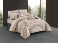 بكج EMILY الصيفي مزدوج - 200×200 سم - بيج غامق