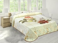 بطانية مورا جولد الإسبانية طابقين مزدوج - بيج