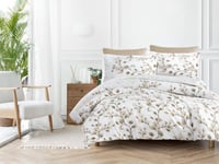 تلبيسة لحاف ALURA مشجر قطن فاخر بدون حشوة مفرد ونص...