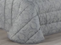 مفرش DIMAS فاخر مزدوج - 200×200 سم - 7 قطع - رمادي