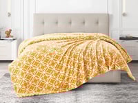 بطانية سوفت مشجر مخملية خفيفة مزدوج - 200×230 سم -...