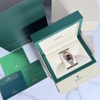 ساعة رولكس مينا عسلي مقاس 30