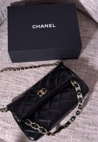 شنطه شانيل تنلبس مقاسينجلد لماع حجم وسط