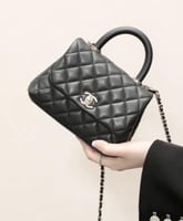 شنطة شانيل كوكو اسود مقاس 14