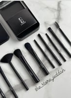 فرش هندسه لورا 12 قطعه اسود