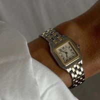 ساعة كارتير نسائيه ذهبي فضي مقاس 22 ميني