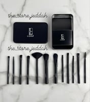 فرش هندسه لورا 12 قطعه اسود