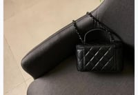 شانيل بوكس " اسود مات" كروس مقاس17cm