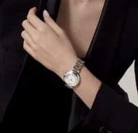 ساعة كارتير بالون نسائيه فضي ذهبي مقاس 31mm