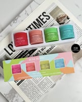 طقم للعنايه بالشفايف 4 نكهات