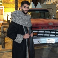 فروة جوخ مع الشال دبل فيس