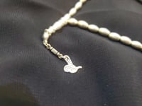 سبحه كروم مطلي فضه ٣٣ حبه