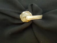 خاتم من الفضه والعقيق الابيض اليماني المشجر رجالي