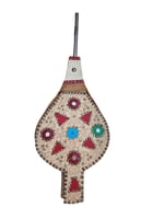 منفاخ هواء لشب النار كبير مصنوع من الجلد الطبيعي