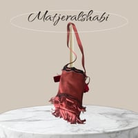 شنطة نسائية تراثية من الجلد الطبيعي