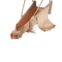 ميزب حجم كبير مهز جلد مزخرف