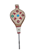 منفاخ هواء لشب النار كبير مصنوع من الجلد الطبيعي