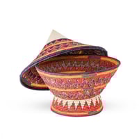 غطاء مدهن مغش و مطرح - كبير مقاس 36سم