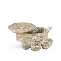 جــــونة ( لتقديم السفرة ) من الخـوص - 6 حبات مقاس...