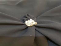 خاتم من الفضه والعقيق الابيض اليماني المشجر رجالي