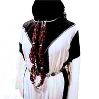 ثوب مكمم اسود سيدات مقاس من 50 - 60