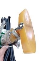 جنبيه خنجر الراس حك مقاس 8 مصنوع من الفضه مقاس الص...