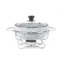 مدهن مغش صيني حجر بغطاء زجاجي و سخــان- 3