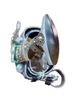 جنبيه خنجر الراس وتر مصفح مقاس 4 الصب فضه مقاس 5