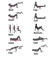 فوم رولر أسطوانة يوغا اللون إختياري