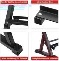 حامل دمبل بتصميم عملي يستوعب 8 ازواج (16 قطعة دمبل...