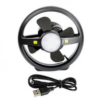 مروحة مع لمبة ببطارية