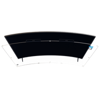 واقي شاشة تلفزيون منحني مقاس 65 بوصة