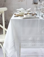 طقم مفارش طاولة Rosy Gold لون سكري