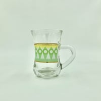 طقم بيالات 6 حبات تراثي اخضر