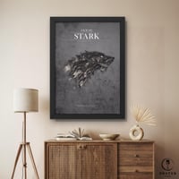 لوحة فنية بتصميم مسلسل قيم اوف ثرونز