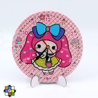 لوحة الماس للاطفال بشكل ساعة