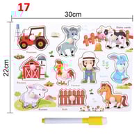 بزل خشبي بمقبض