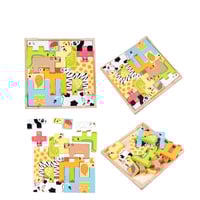 لعبة تركيب واحجية خشبية ثلاثية الابعاد