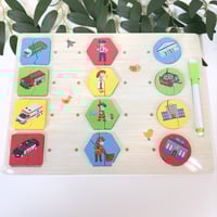 لعبة بازل اكمال الصور الخشبية