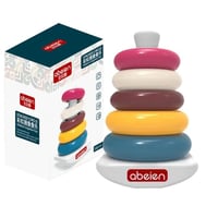 لعبة منتسوري تكديس ورص رينبو الحلقات